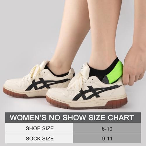 eallco No Show Socks Womens Athletic Cushioned Low Cut Non Slip Running Ankle Socks for Women 6 Pairs2