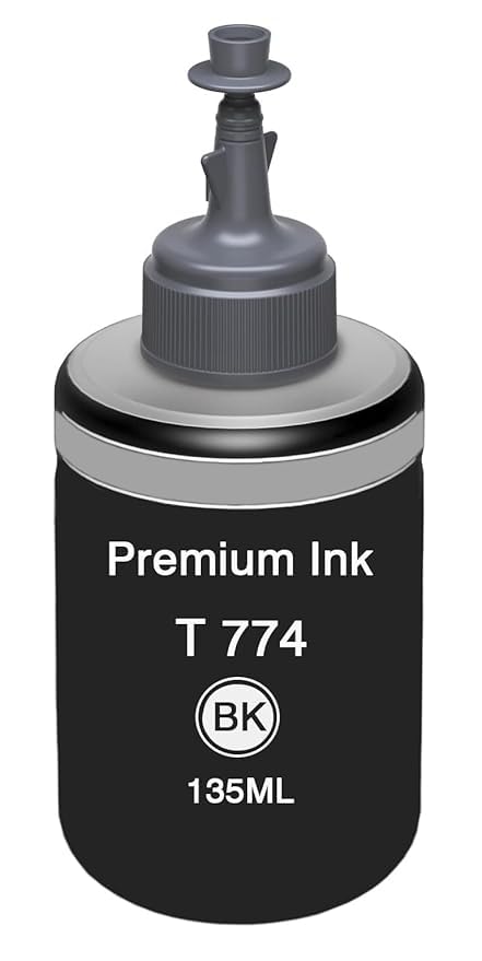 Print 774 Refill Ink Compatible for Epson M100, M105, M200, M205, L655, L130, L360, L380, L350, L361, L565, L210, L220 Printer (140ML X 1) Black Ink Print 774 Refill Ink Compatible for Epson M100, M105, M200, M205, L655, L130, L360, L380, L350, L361, L565, L210, L220 Printer (140ML X 1) Black Ink