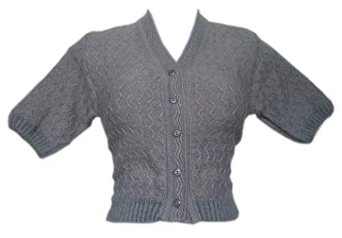 Image of Women's Hosiery Woolen Solid Half Sleeve Sweater Blouse