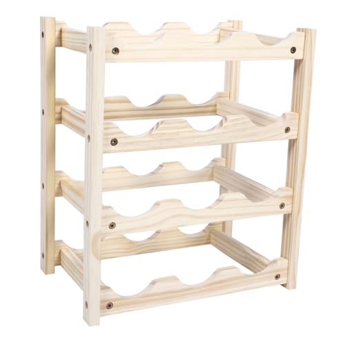 Soporte para botellas de madera para vino en refrigerador miniatura 5