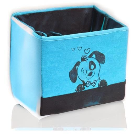 Image of PrettyKrafts Rectangular Open Closet Organizer Storage Box, Blue, Standard