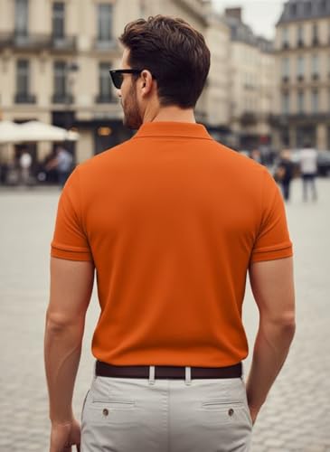 Image of LEOTUDE Men's Matty Regular Fit Polo T-Shirt for Man
