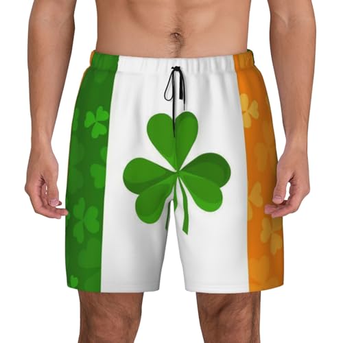 Short de bain homme drapeau irlandais léger pour vacances