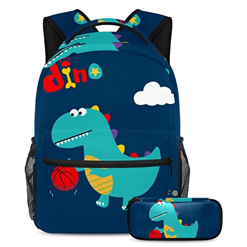 Sac à dos dinosaure pour garçons et filles résistant aux déchirures scolaires