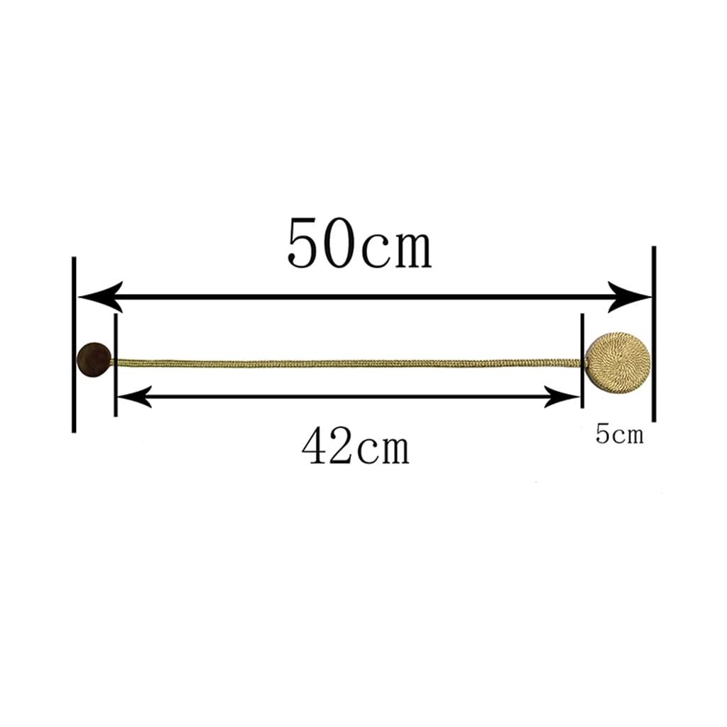 2pcs Clip de rideau magnétique Perle Boule Rideaux Titulaire Embrasse Décoration d'intérieur Boule Suspendue Boucle Cravate Arrière Chambre Accessoires (Couleur : A, Taille (A comme le montre l'image)