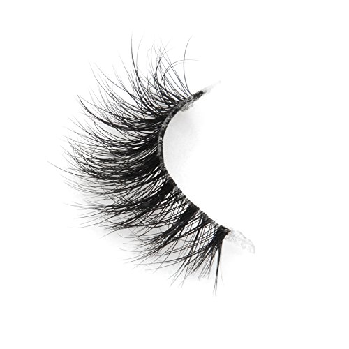 Preisvergleich Produktbild Arison Lashes Künstliche Wimpern Transparent Terrier 3D 100% Handgefertigte Sibirischer Nerzhaar Natürlicher Blick Augen Falsche Wimpern Durchsichtiges Band (1 Paar)