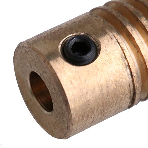 Image of 0.5 Modulus Brass Reducer 20 T Wore Gear Wheel + 4mm Bore Gear Shaft