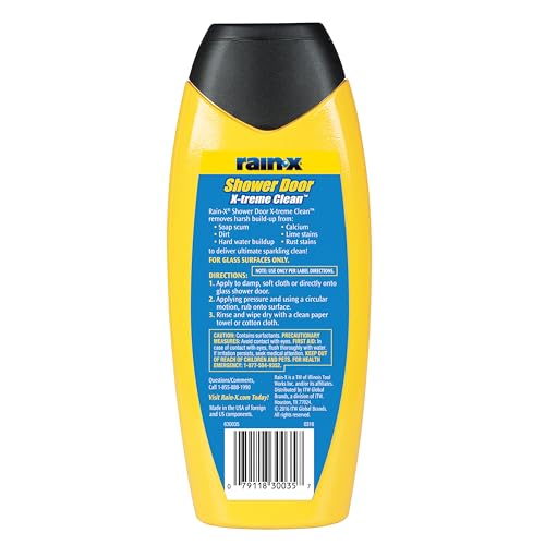 image for Rain-X 630035 X-Treme Clean Shower Door Cleaner, 12 Fl. Oz, Formulated
