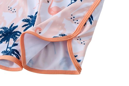 Image of UMELOK Girls Rash Guard Swimsuit Short Sleeve Bathing Suit Rashguard Sets