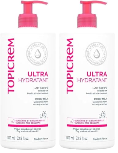 Topicrem Lait Corps Ultra Hydratant apaise les tiraillements des peaux sensibles