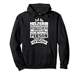 Helferin Textilherstellung lustiger Spruch Pullover Hoodie