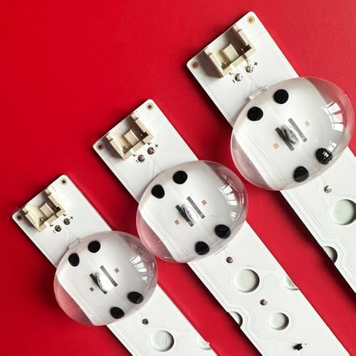 Tiras LED de repuesto de 6 V con base de aluminio para reparar televisores de 43" 4