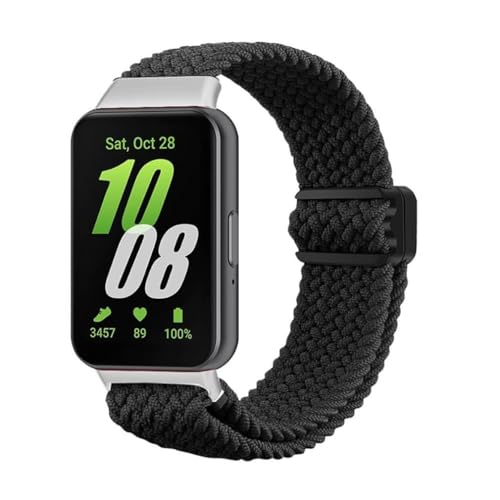 Galaxy Fit3 編み込み バンド ナイロンバンド 用 ギャラクシー フィット3 Galaxy Fit 3 対応 交換バンド 交換ベルト 無段階調整 スポーツ メッシュ GalaxyFit3対応 腕時計ベルト スマートウォッチバンド ソフト 通気性