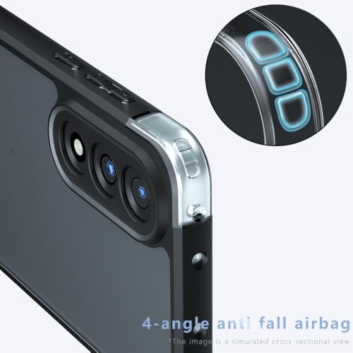 Image of Matte PC + TPU Back Cover Case for OnePlus Nord 5 5G, Air Bag Protection, Anti-Fingerprint, Micro Arc Edge, Never Yellowing, Skin-Friendly Feel, Black