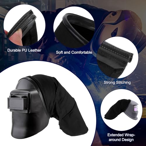 Cubre casco de soldadura algodón FR extensión para casco negro miniatura 3