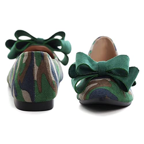 Image of TN TANGNEST Women Fashion Bowknot Flats Comfort Pointed Toe Dress Shoes