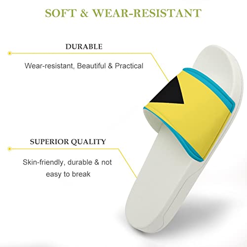 Bahamas Flag House Sandals Non Slide Bathroom Beach Slippers for Men Women3