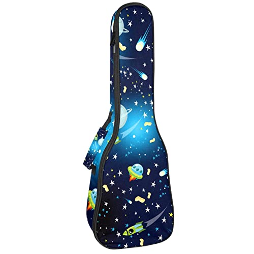 Sac ukulélé ténor et soprano étanche housse rembourrée design Mysterious Universe