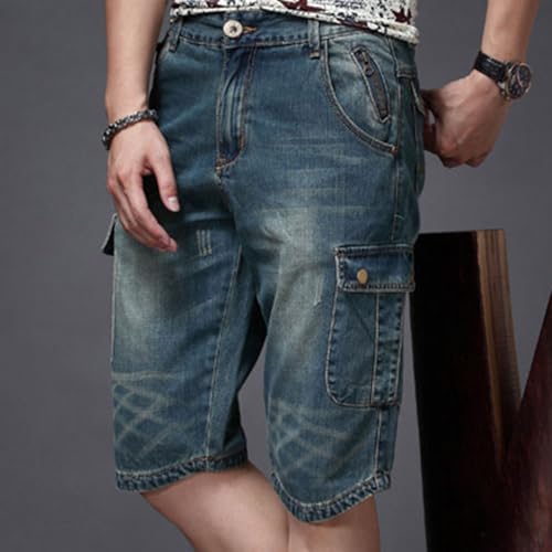 Short en jean pour homme stretch et ample style baggy