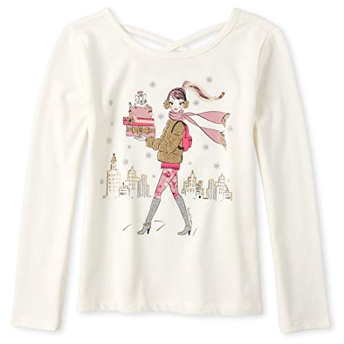 The Children's Place Big Girl's Crossback Top Shirt, Raspberry Pink, X-Small (4)