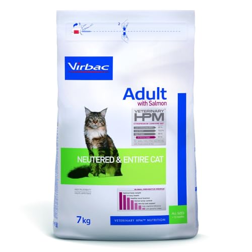 VIRBAC HPM Feline Adult NEUTERED Entire Salmon 3KG