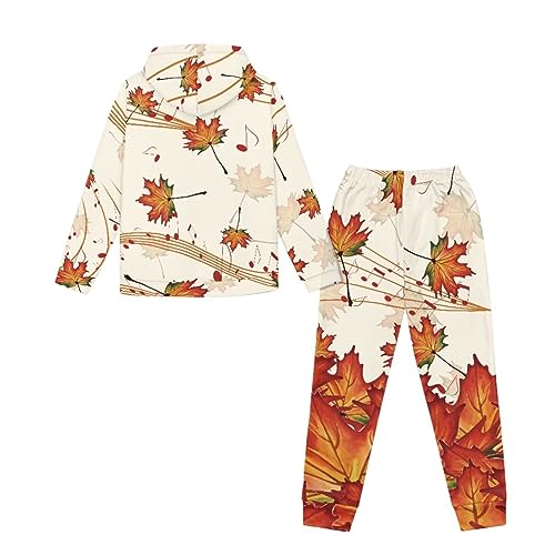 Belidome 2 Piece Sweatpants and Hoodie Set for Girls Kids Teens Boys Tracksuit for Running Cycling Hiking Party Wear2