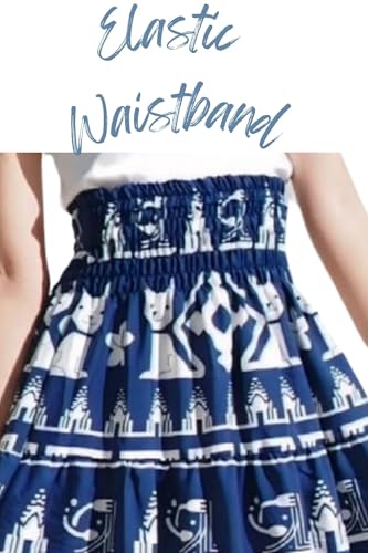 Women's Maxi Long Skirts, High Waisted Lightweight Silky Soft Flowy Ruffle Cute Trendy Boho Hippie, One Size Fits All3