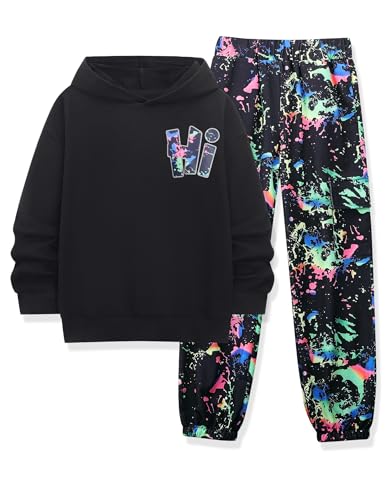 Boys Clothes Long Sleeve Hooded Sweatshirt Top Camouflage Sweatpants Fall Winter Kid Outfits Set 6-14T