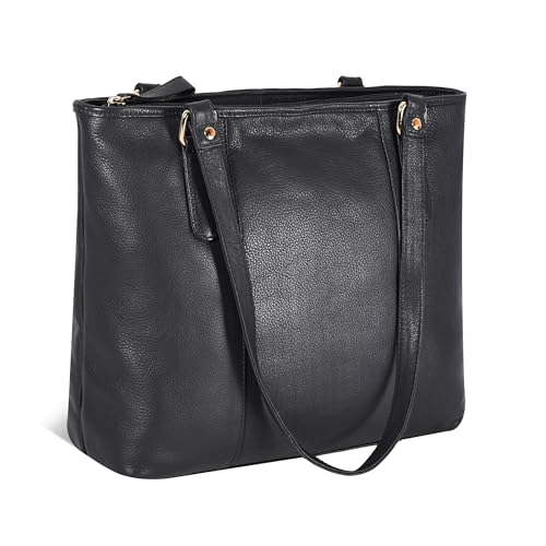 Image of Leather Purse For Women - Real Leather Tote For Women - Ladies Shoulder Handbag For Work, Travel, Casual Use