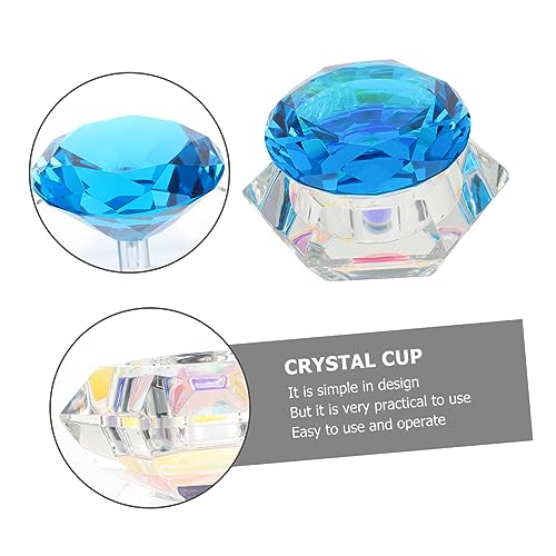 Vaso de Cristal para Uñas con Tapa, Portátil y Ligero miniatura 7