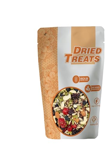 Image of Dried Treats Dried Fruits Nuts And Seeds (Dried Trail Mix /Breakfast, 250g)