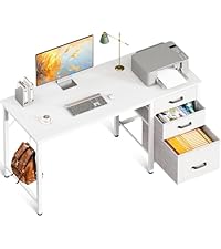 Amazon | AODK デスク 机 pcデスク 引き出し3杯付き 幅120cm