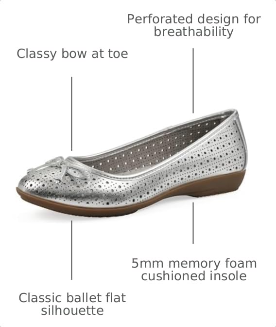 Image of CLIFFS BY WHITE MOUNTAIN Women's Cheryl Cushioned Ballet Flat