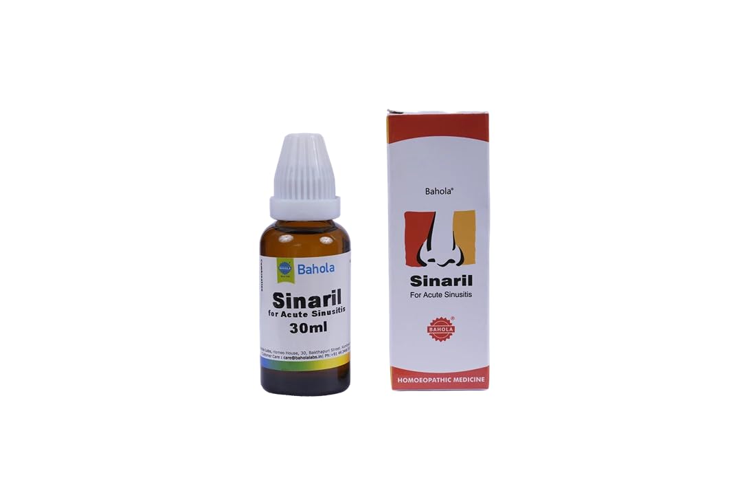 Bahola Sinaril 30ml Drops | Remedy for Sinusitis | Reduces Nasal Discharge | Alleviates Stuffy Nose|Reduces Post-Nasal Drip| Alleviates Cough| Alleviates Headache | Does Not Cause Drowsiness,Pack of 1-image-31