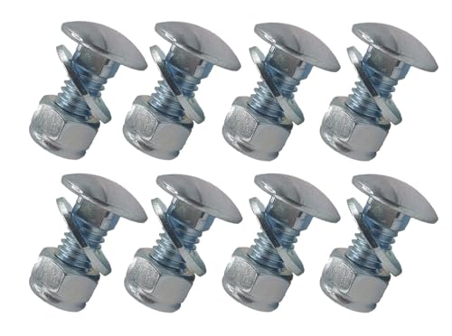 Pack of 8 784-5581A (5/16-18) 5/8' Carriage Bolts Nuts kit fits MTD Shave Plate Scraper Bar...