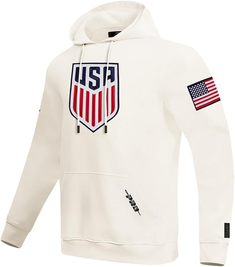 Pro Standard Mens U.S. Soccer Classic Chenille Pull Over Hoodie