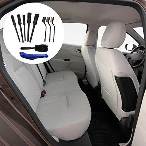 FAVOMOTO 10Pcs Auto Car Detail Brushes Set Conjunto de Limpeza para a Limpeza Do Interior Do Carro P
