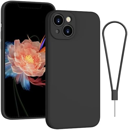 Andwing For iPhone 13 Case Silicone Case Soft Ultra Phone Case Slim Protective Shockproof Cover Scratch-Resistant Microfiber Lining, 6.1" Khaki