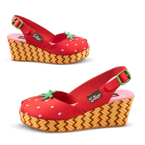 Image of Hot Chocolate Design Funky Women's Peep Toe Wedge Sandals
