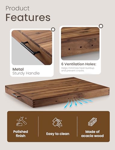 Cubierta para Estufa de Madera Acacia 30 x 22 pulgadas miniatura 3