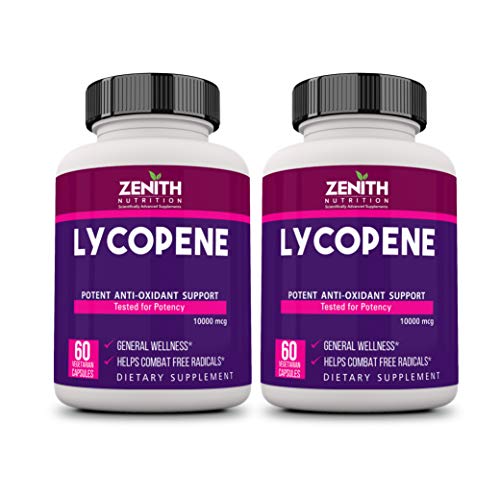 Zenith Nutrition Lycopene - 10000-120 Capsules (Pack of 2)