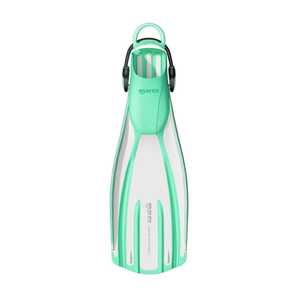 Mares Plana Open Heel Avanti Quattro+ Fin (Regular, Aqua)