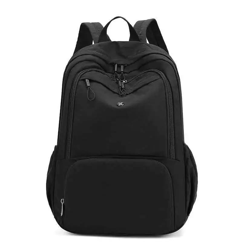 Mochila Feminina Nylon Grande Capacidade para Viagem e Estudos(2254 -Preto)