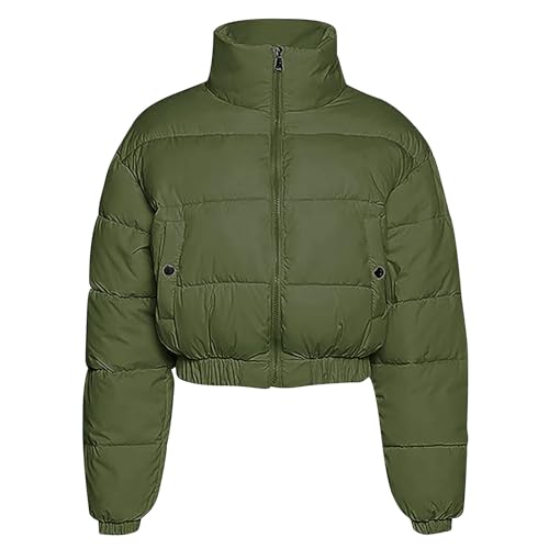 for Ladies Fall Winter Long Sleeve Neck Slim Tunics Baby Tees Warm Puffer Plain Down Jackets Outfit Women 2025