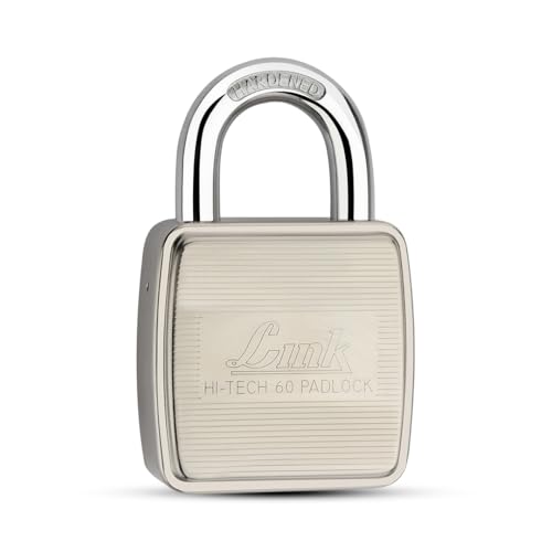 Image of Link 60mm Padlock with 3 hi-tech Keys | Lock for Home, Shop, Office | Haredned Shackle | Door Lock (Pack of 1) | Lock for Home, Shop, Office | Haredned Shackle | Door Lock (Pack of 1)
