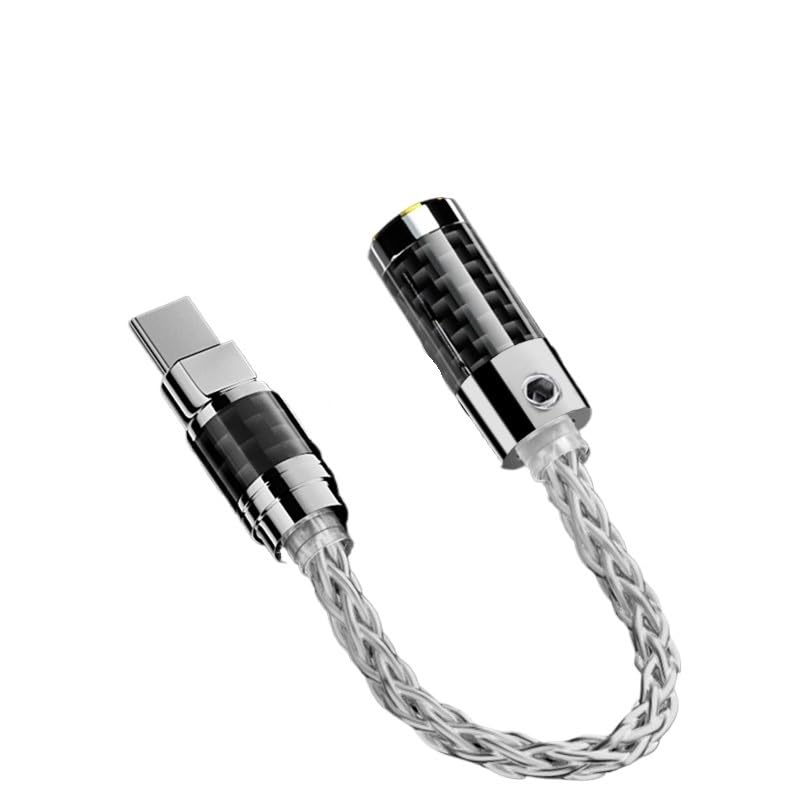 Adaptador auxiliar de 4,4/3,5/2,5 mm para cable de audio de auriculares Ja-ck de 3,5 mm (tipo C a 4,4 mm)