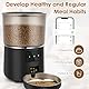 Futterautomat Katze, Apritsce 4L WiFi Intelligenter Katzenfutter Automat mit Edelstahlnapf, 1-10 Mahlzeiten pro Tag Futterspender Katze, APP-Steuerung Automatic Cat Feeder für Haustiere
