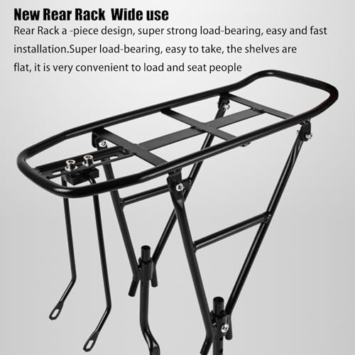 Porte-bagages de selle vélo et support arrière réglable pour VTT - 4