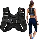 Weighted Vest for Women 8Lbs with Reflective Stripe and Double Adjustable Buckle Straps Weight Vests for Walking, Weight Loss, Training, Running