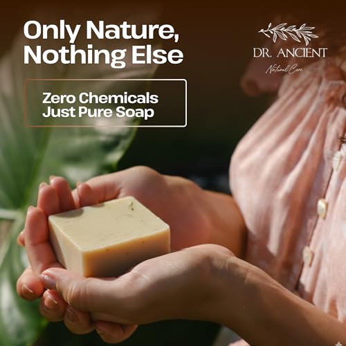 Image of Dr.Ancient Aleppo Laurel Soap Bar, Organic Soap Bars Handcrafted the Traditional Way, Natural Chemical-Free, Vegan, Used for Face Wash, Body Wash, Hand Cleansing and Daily Skin Care, Gentle Cleanser